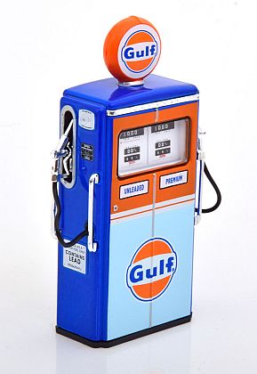 GULF Gas Pump • 1954 Tokheim 350 Twin Gas Pump • #GL14070C • www.corvette-plus.ch