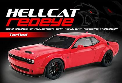 2019 Dodge Challenger SRT Hellcat Redeye Widebody • TorRed • #US019 • www.corvette-plus.ch