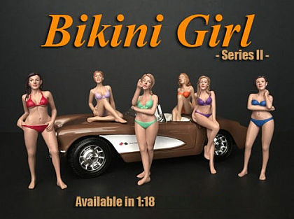 Bikini Girl Figurines • 1/18 scale • #AD38176