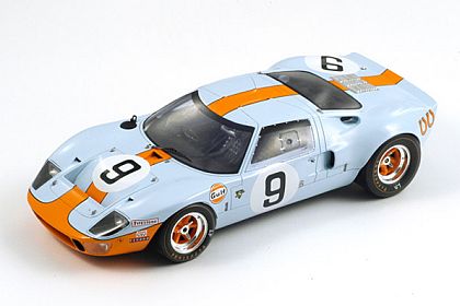 GULF Ford GT40 #9 • 1968 Le Mans WINNER • Pedro Rodriguez & Lucien Bianchi • #SPK18LM68