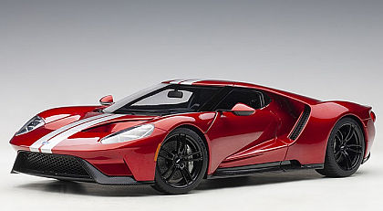 Ford GT • Liquid Red with Silver stripes • #AA72943 • www.corvette-plus.ch