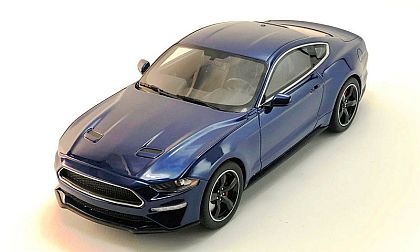 2019 Ford Mustang BULLITT • Kona Blue • #US017C • www.corvette-plus.ch