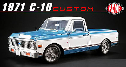 1971 Chevrolet C10 Pickup Truck • White/Blue • #A1807209 • www.corvette-plus.ch