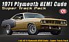 1971 Plymouth HEMI Cuda Super Track Pack • Bronze with Black HEMI Billboard • #A1806126 • www.corvette-plus.ch