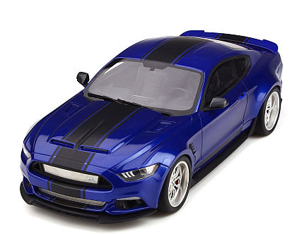 Ford Shelby Mustang GT350 Widebody • Blue with Black stripes • #GT238 • www.corvette-plus.ch