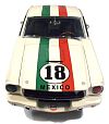1965 Shelby Mustang G.T.350R #18 white with green & red stripes, Item #ED113