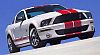 2007 Shelby Mustang GT500 white with red stripes, Item #DC7500014