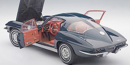 1963 Chevrolet Corvette Sting Ray Sport Coupe • Daytona Blue exterior Red interior • #AA71181