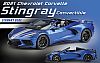 2021 C8 Corvette Stingray Convertible • Blue w/Silver stripes • #US033 • www.corvette-plus.ch