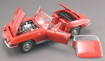 1965 Corvette Sting Ray Convertible • Rally Red exterior Black interior • 327 cid F.I. engine • #G1800701