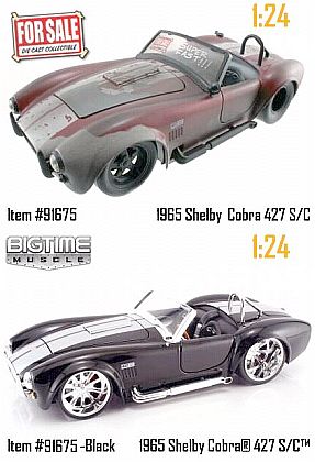 Shelby Cobra 427 S/C For Sale & restored version, Item #JT91675BLK