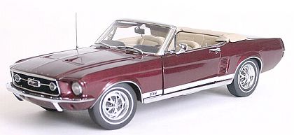 1967 Vintage Burgundy Ford Mustang Convertible, Item #G2403204