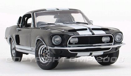 1968 Shelby G.T.500 Fastback, black with white stripes, Item #G2403212