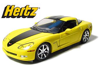 2008 HERTZ Corvette ZHZ - Yellow-Black - #GL50209