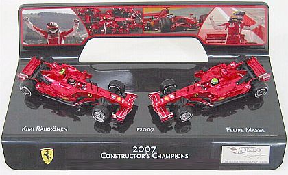 2007 Ferrari, F1 Constructor's Championship 2 car set, Item #HW-L6239