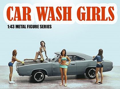 1/43 scale CAR WASH GIRLS • American Diorama • #AD38355/6 • www.corvette-plus.ch