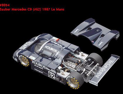 Sauber-Mercedes C9 KOUROS #62 Le Mans 1987, Item #HPI8054