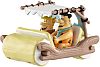 Fred & Barney driving the Flintmobile • The Flintstones • #HW-BCJ83