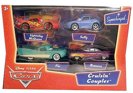Cruisin' Couples Gift Pack Lightning McQueen & Sally - Flo & Ramone, Item #L4050