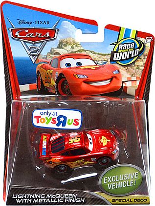 LIGHTNING McQUEEN • Toys-R-Us exclusive • Disney/PIXAR CARS 2 • #V5087