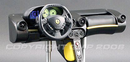 Ferrari ENZO Dashboard - Yellow - working instruments lights - G0604137