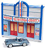 American Snapshot Diorama • Double Feature Night • Movie Theatre Faade & 1958 Corvette Convertible • #JLDR02905 • www.corvette-plus.ch