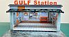 Gulf Oil Station Diorama • LED lights included • #SCN640269G • www.corvette-plus.ch