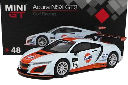 Accura NSX GT3 #19 Gulf Oil • Mini GT • #MGT00048 • www.corvette-plus.ch