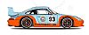 Gulf Porsche 993 GT2 #93 • Powder Blue • HW Collectors Red Line Club • #HW-DJX40 • www.corvette-plus.ch