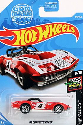 1969 Corvette Racer #4 • Gum Ball 3000 • #HW-FYC46 • www.corvette-plus.ch