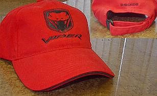 Dodge Viper caps, red or black.