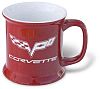 Corvette Mug • Etched with C6 Corvette emblem • Red • #Mug2005