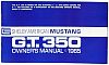 1965 Shelby Mustang G.T.350 Owner's Manual • #S1965OM