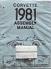 1981 Corvette Assembly Instruction Manual