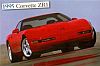 Dealer Post Card 1995 Corvette ZR-1 • #1995PC • www.corvette-plus.ch