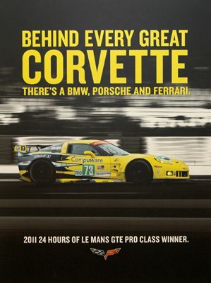 Compuware Corvette #73 • 2011 24 Hours of Le Mans GTE Pro Class Winner Poster • #LM11C6R
