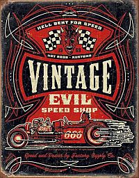 Tin Sign Hot Rod • Evil Speed Shop • DE#HR1972TS