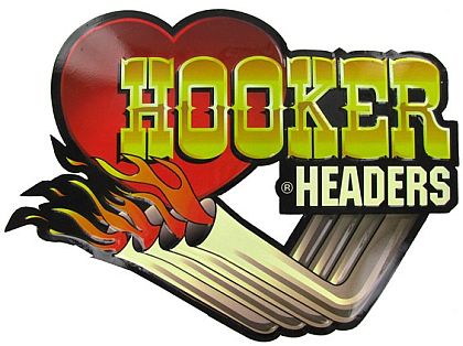 I Love Hooker Headers • Embossed Tin Sign • #HR124437TS