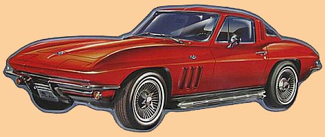 1965 Corvette Sting Ray Coupe • Embossed Tin Sign • #VE302927TS