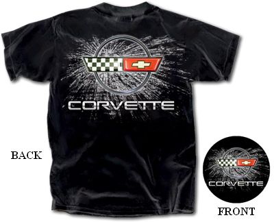 C4 Corvette burst emblem • Front and Back Design • #C4T12004