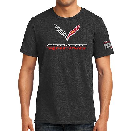 Corvette Racing 100 Wins Tee • Charcoal T-shirt • #CRT423