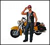 Smoke • Biker Figurine • #AD77711