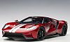 Ford GT 2017 • Liquid Red with Silver stripes • #AA12106 • www.corvette-plus.ch