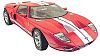 Ford GT - Mark IV Red with White Stripes - MotorMax - Item #MM73001