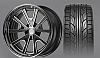 G-Force Street Fighter Wheel & Tire set • V-Spoke G-Force Wheels • #A1801837W • www.corvette-plus.ch