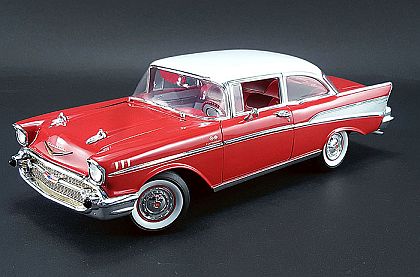 1957 Chevrolet Bel-Air Fuel-Injection Coupe • Red/White • #A1807002N