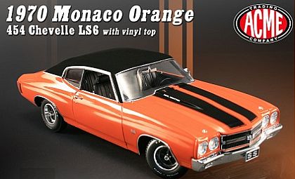 1970 Chevelle SS 454 LS6 • Monaco Orange with Black Vinyl Top • Limited Edition of 454 • #A1805503