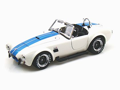 Shelby Cobra 427 S/C • White with Blue stripes • #KY08045WT