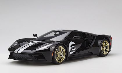 Ford GT #2 Heritage Edition • Black with Silver stripes • #US001