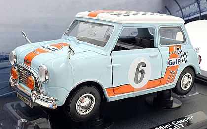 Gulf Morris Mini Cooper #6 • MotorMax • #MM79743 • www.corvette-plus.ch